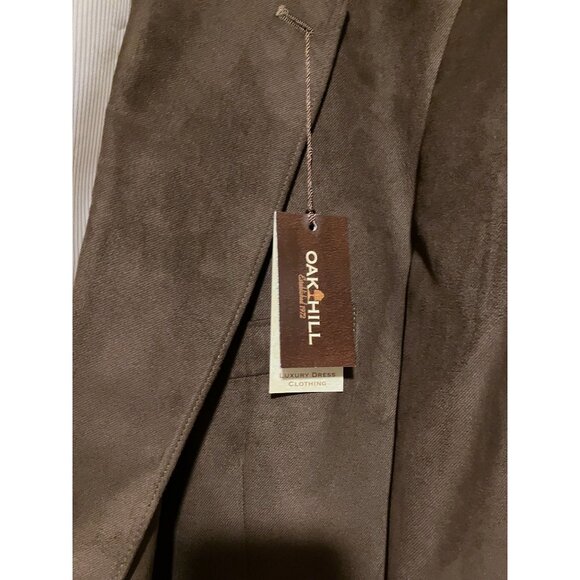 NWT Oak Hill Jacket 64R Blazer Sport Coat Single Breasted Microsuede Twill - Picture 3 of 14